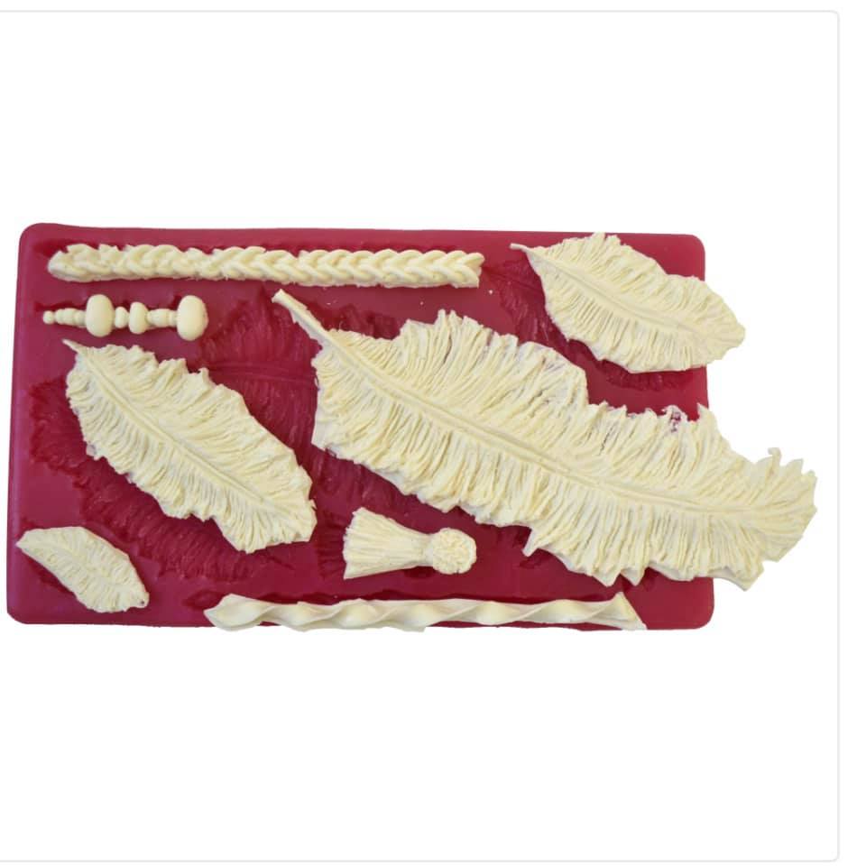Moule en silicone — feuillage modèle 1