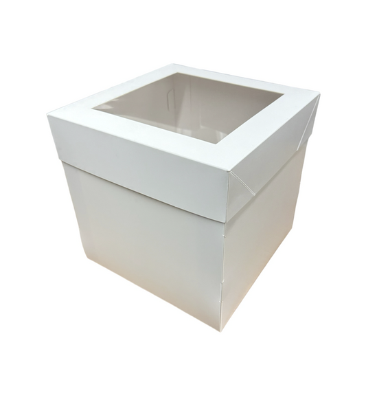 Boîte à gâteaux haute à fenêtre