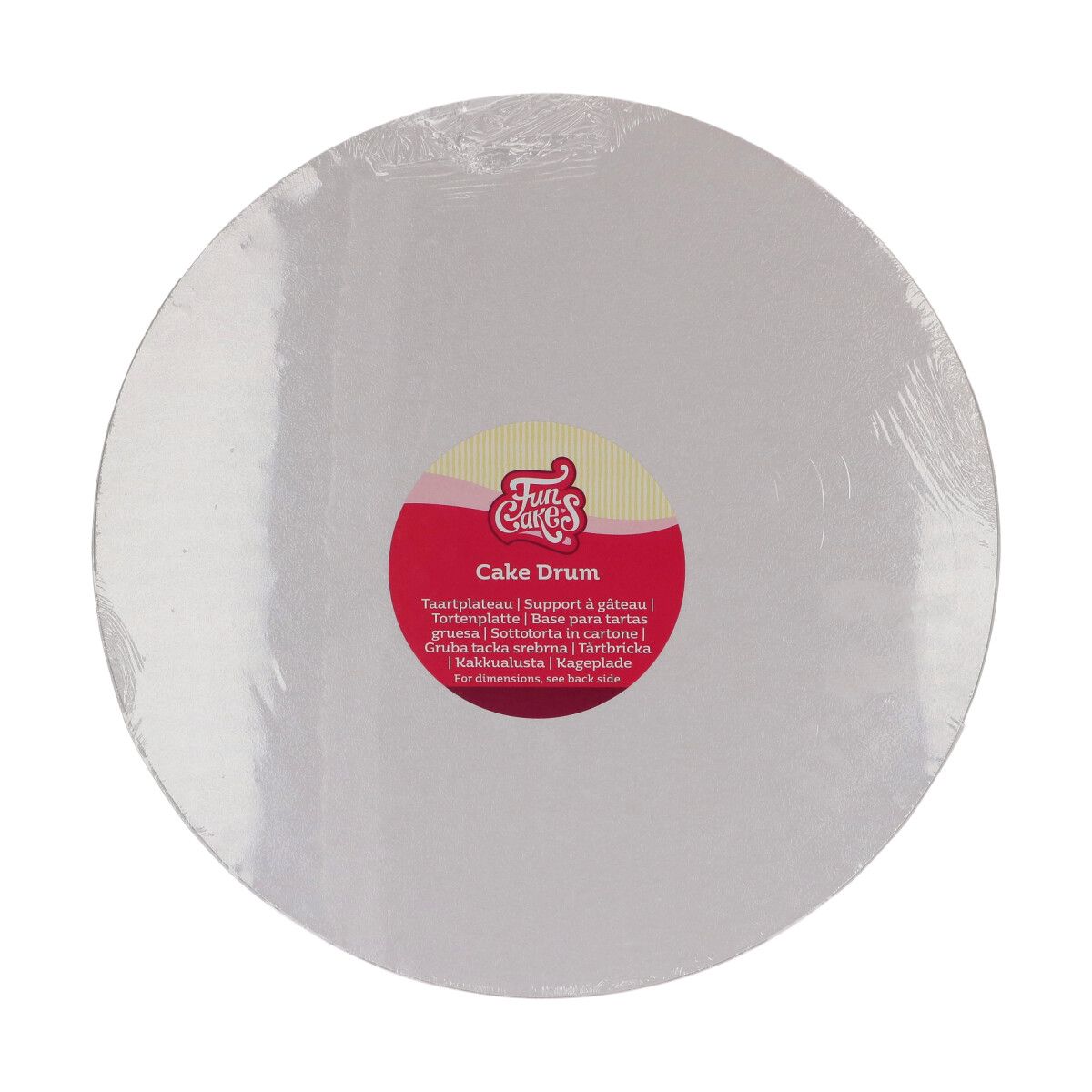 Cake board rond FunCakes blanc — 30,5 cm