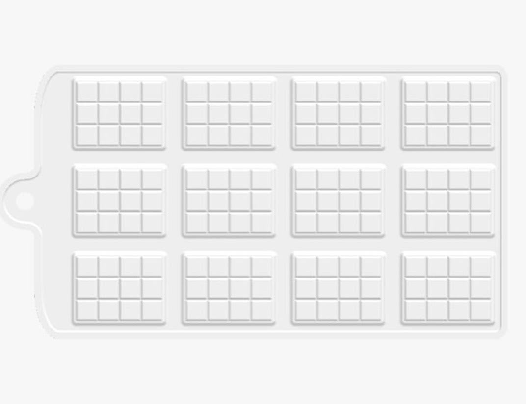 Moule en silicone — 12 mini tablettes chocolat