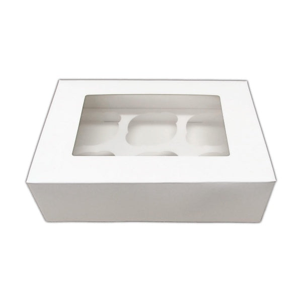 Boîte à cupcakes à fenêtre — pour 6