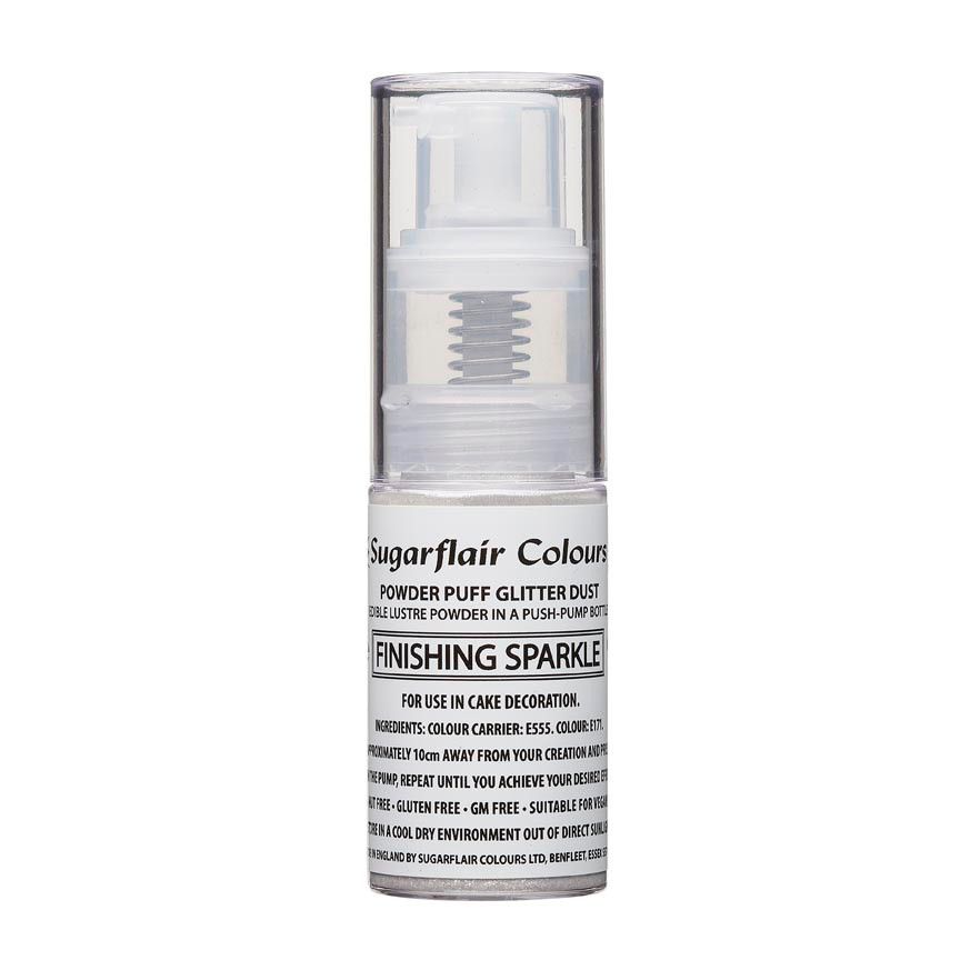 Spray pailleté Sugarflair — À Argent