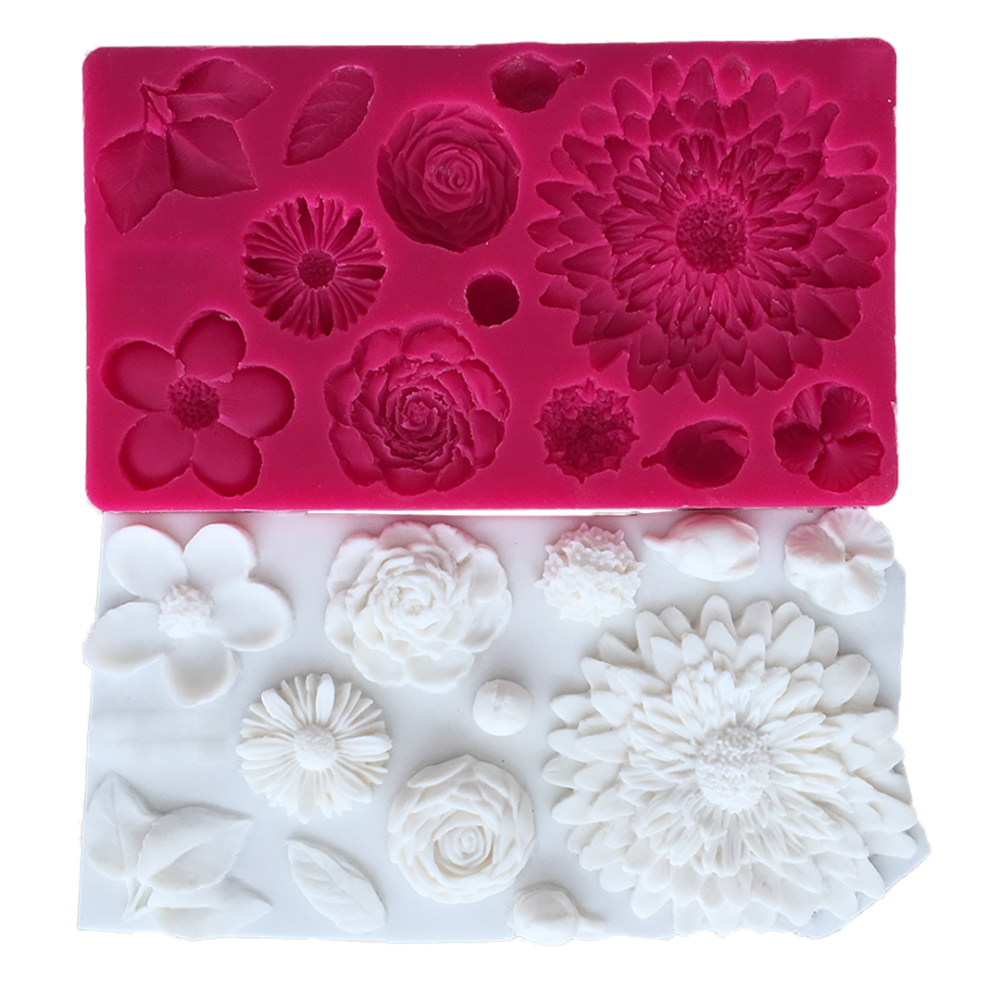 Moule en silicone — fleurs