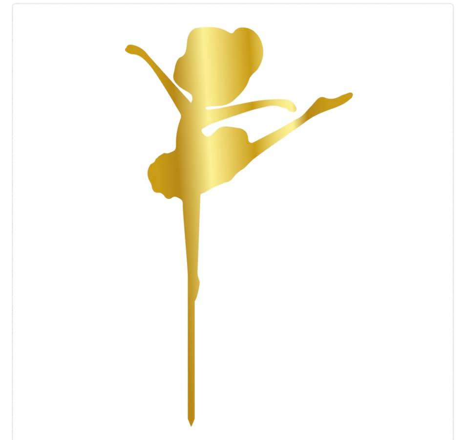 Cake topper — sirène dorée