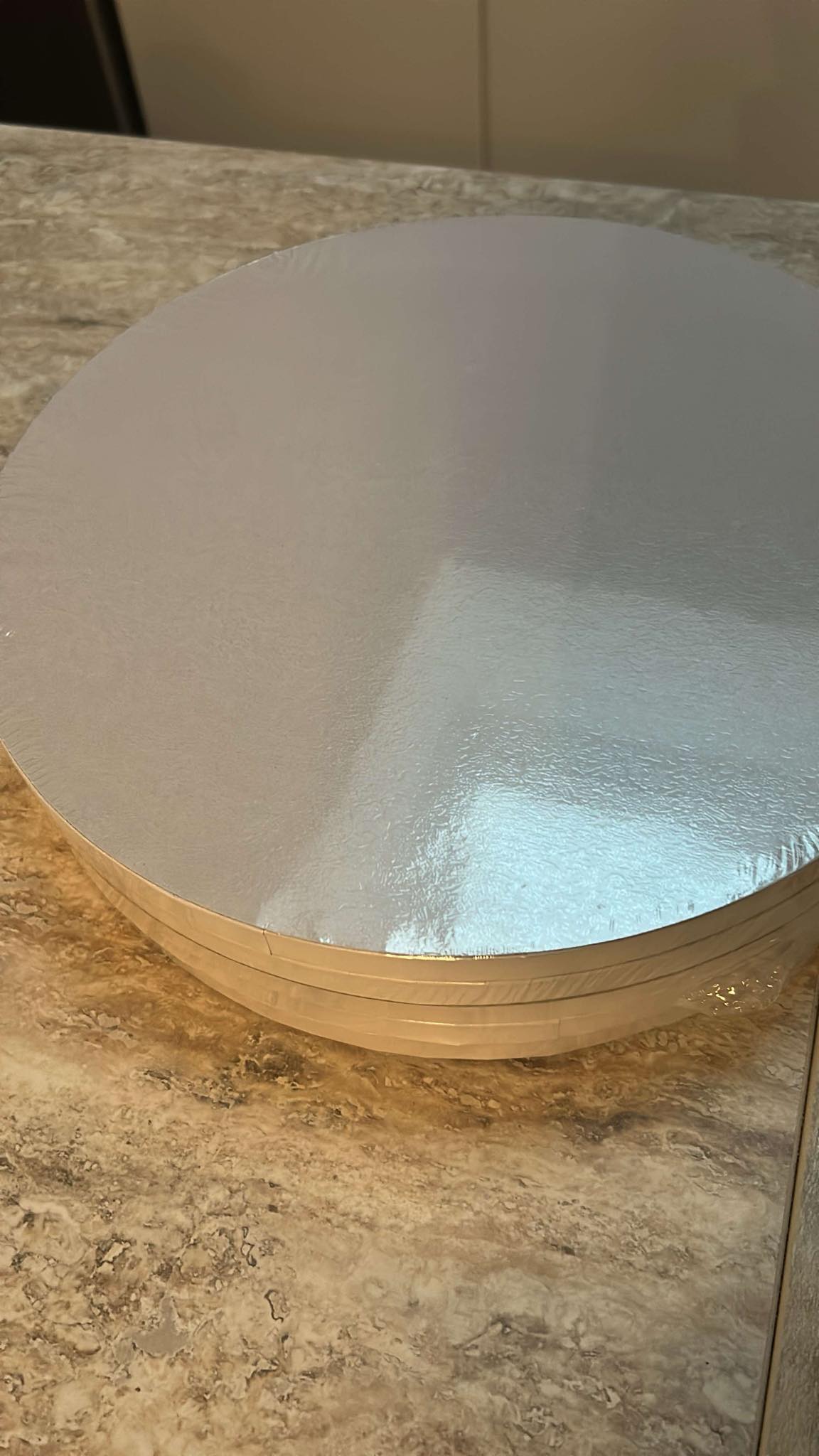 Plateau à gâteau  blanc — lot de 5
