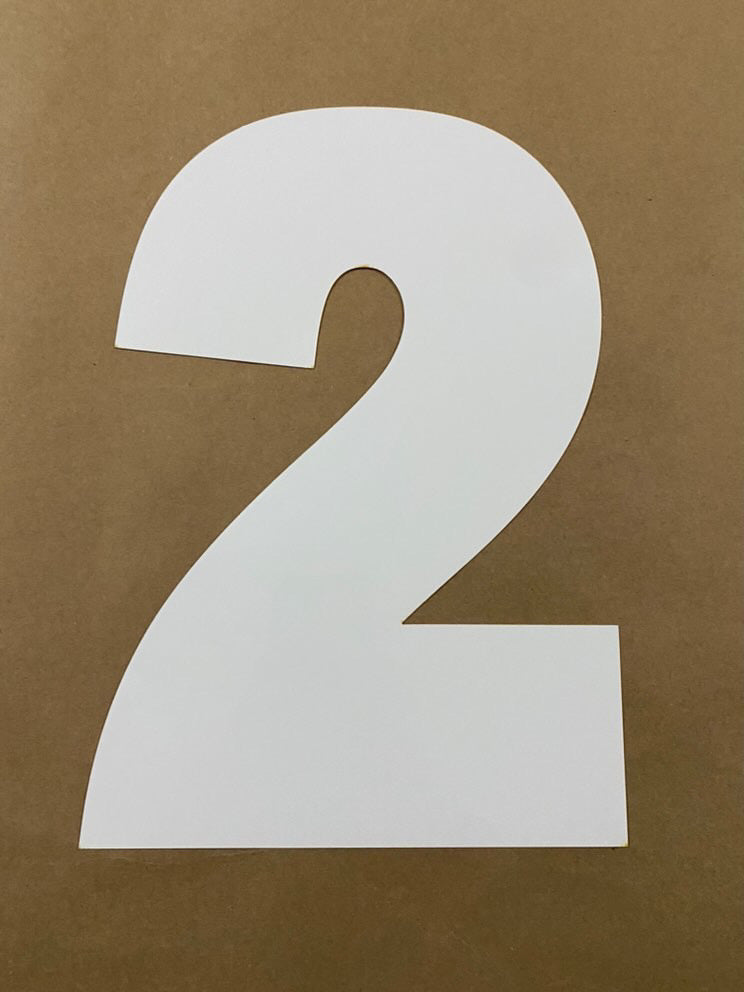 Gabarit number cakes — format A3