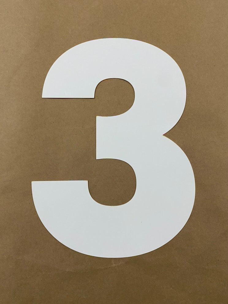 Gabarit number cakes — format A3