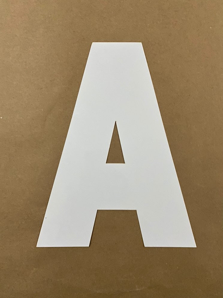 Gabarit lettres cakes — format A4