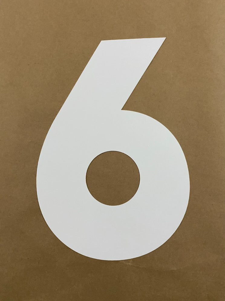 Gabarit number cakes — format A3