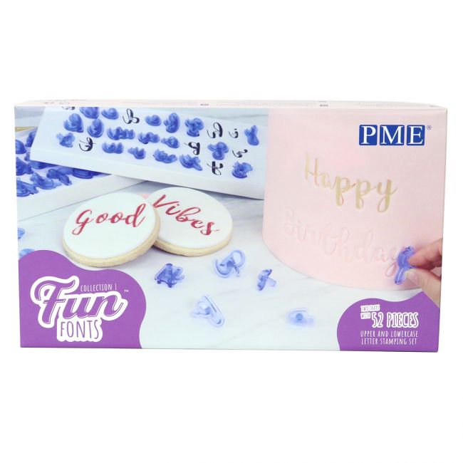 Moule en silicone PME Fun Fonts — alphabet collection 1