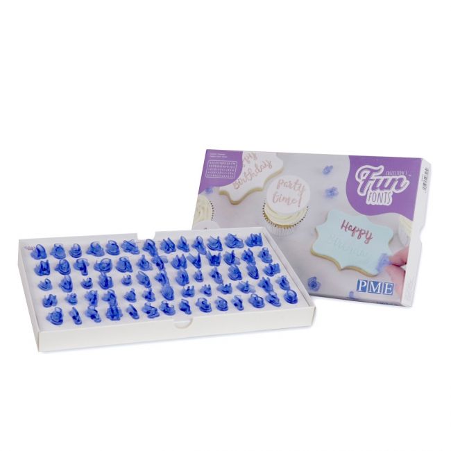 Moule en silicone PME Fun Fonts — alphabet petits caractères