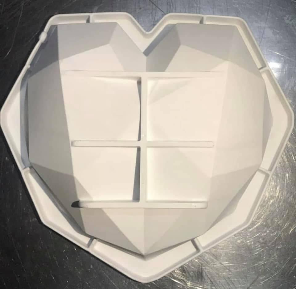 Moule en silicone — cœur 3D