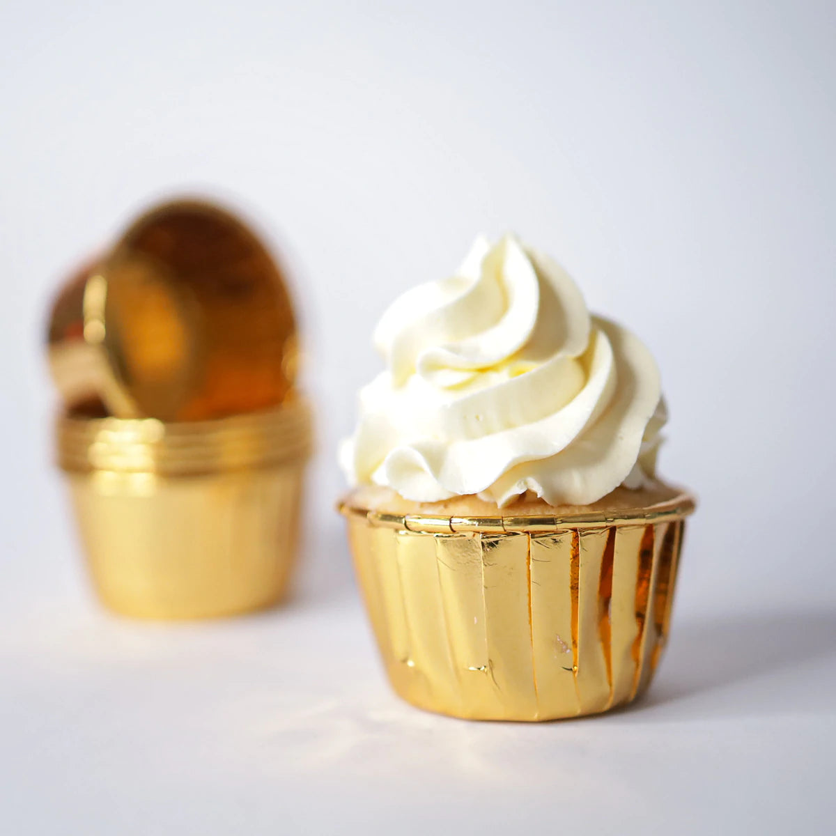 Caissette à cupcakes dorée — lot de 24