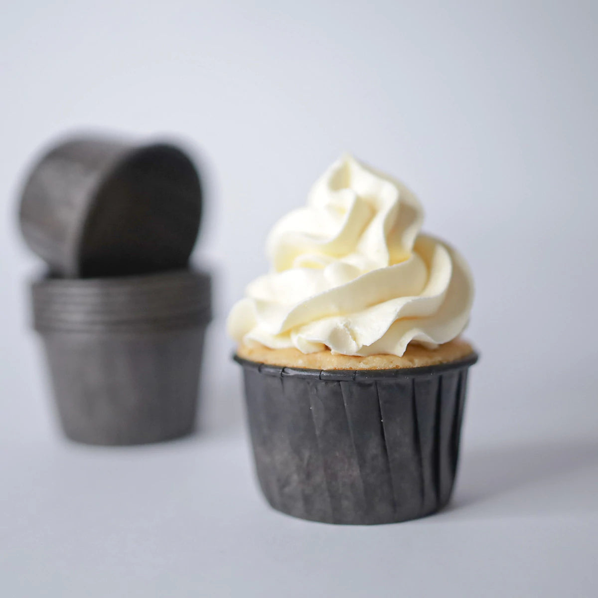 Caissette à cupcakes noire — lot de 24