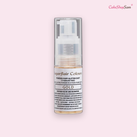 Spray pailleté Sugarflair — Gold (10 g)