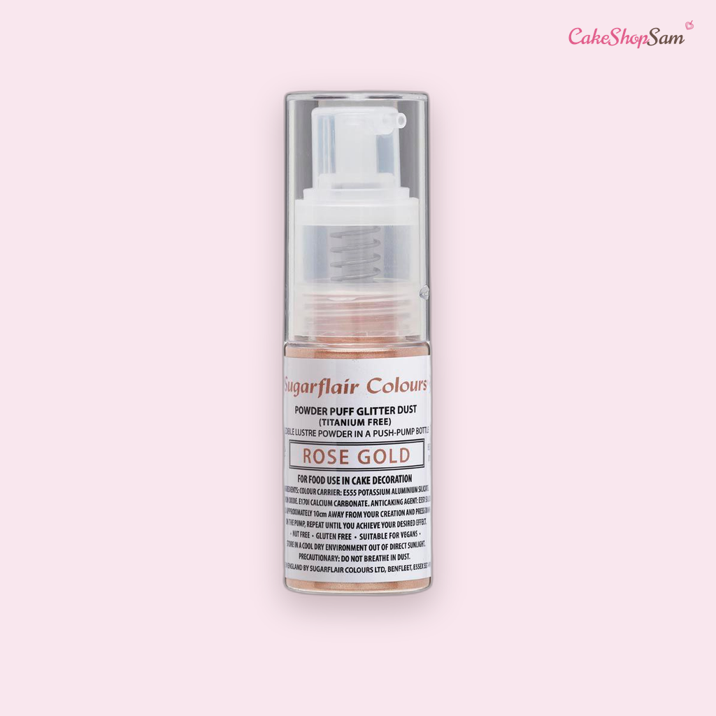 Spray pailleté Sugarflair — Rose Gold (10 g)