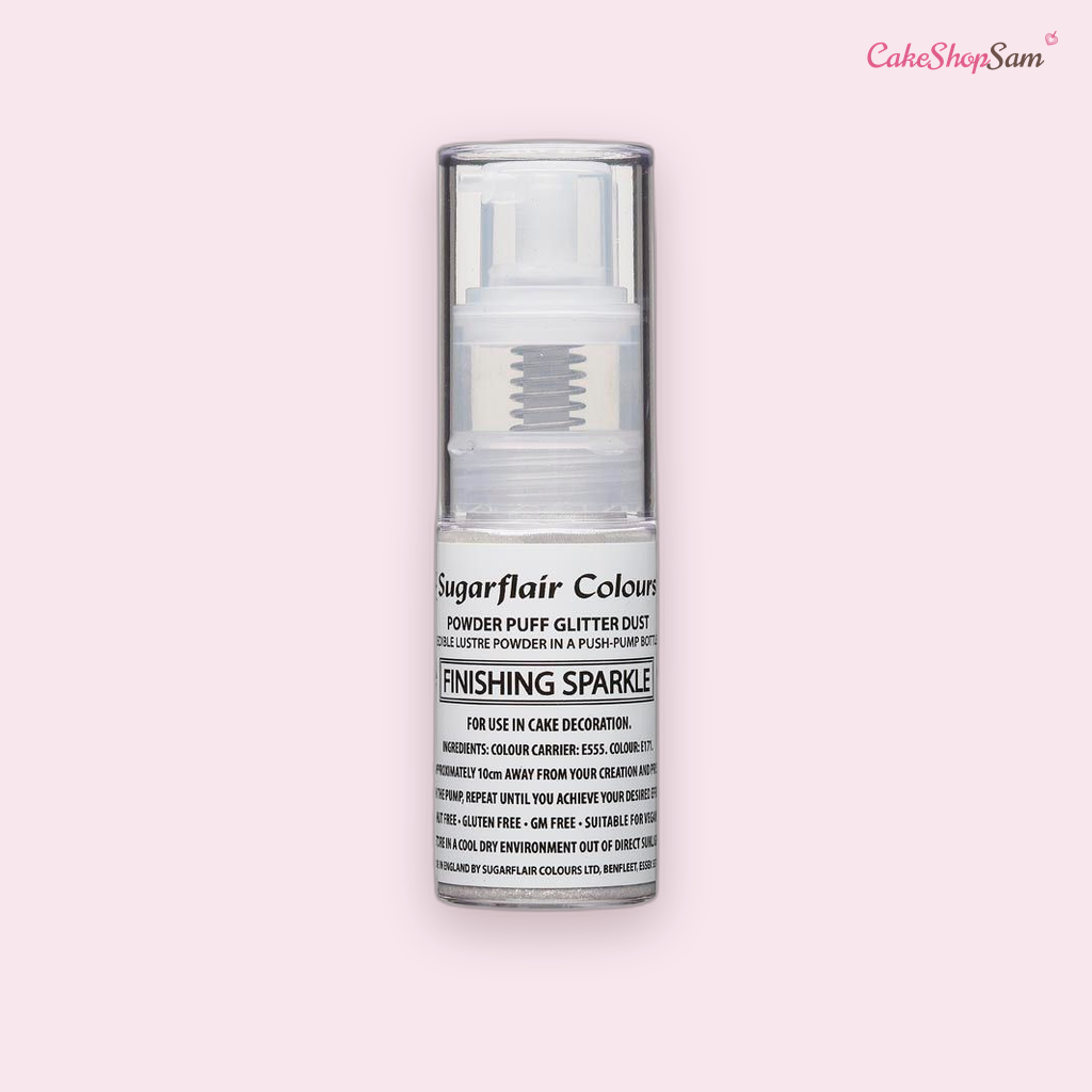 Spray pailleté Sugarflair — À Argent