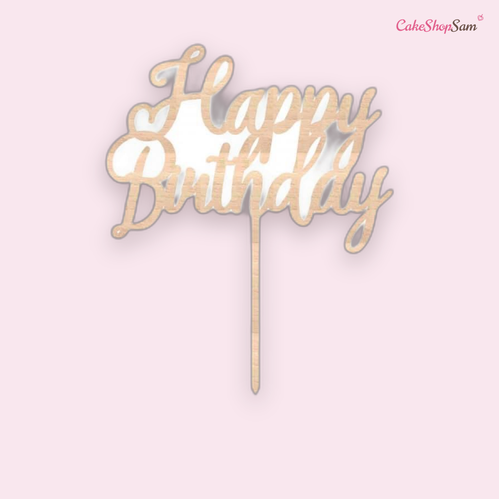 Cake topper - Happy birthday — CakeShopSam