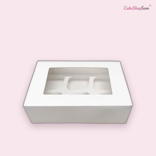 Boîte cupcake à fenêtre pour 6 — CakeShopSam