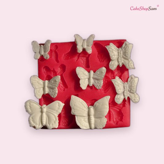 Moule en silicone 8 papillons — CakeShopSam