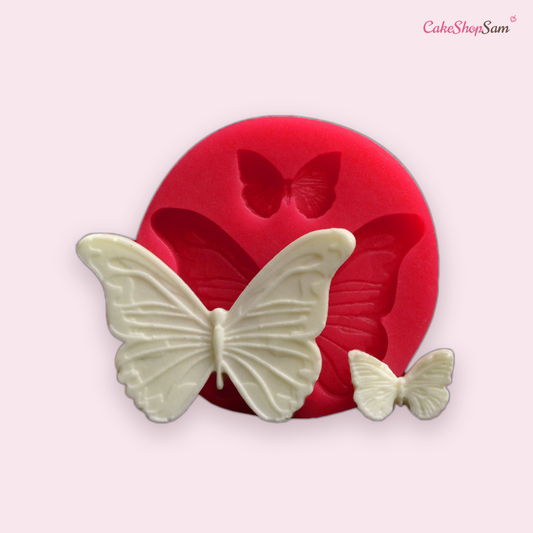 Moule en silicone 2 papillons — CakeShopSam