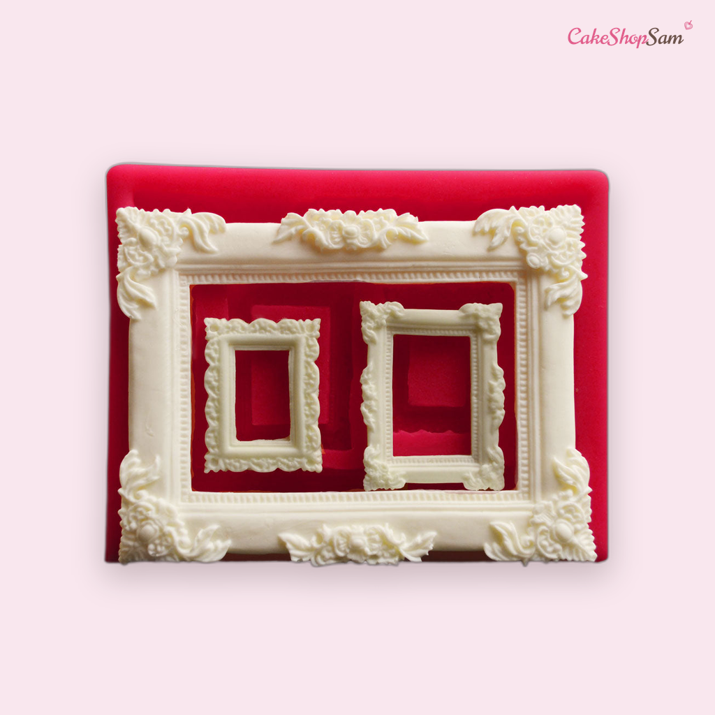 Moule trois cadres en silicone — CakeShopSam