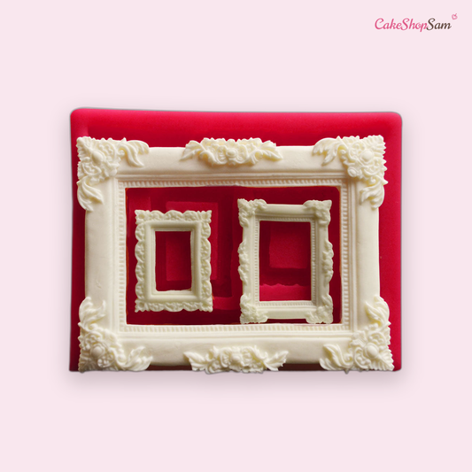 Moule trois cadres en silicone — CakeShopSam