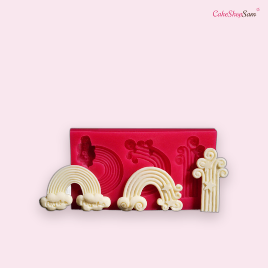 Moule arc en ciel en silicone — CakeShopSam