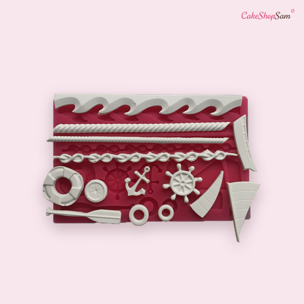 Moule en silicone thème marins — CakeShopSam