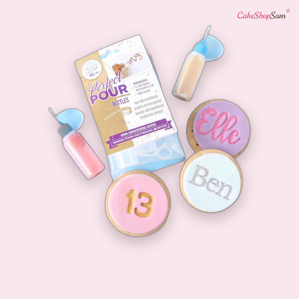FLACONS SWEET STAMP AVEC MINI ENTONNOIR — CakeShopSam