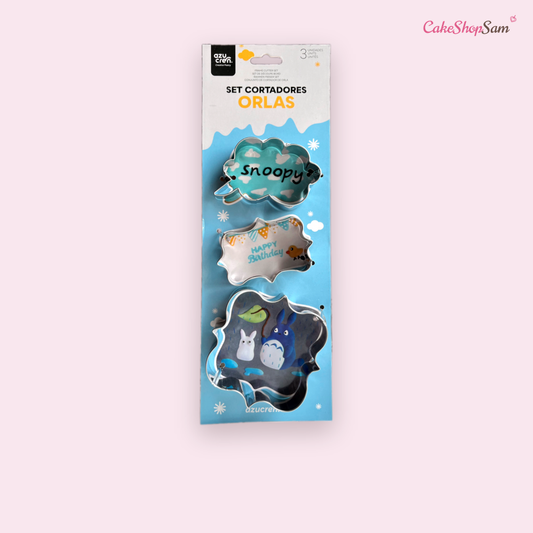 Jeu de 3 emporte pieces — CakeShopSam
