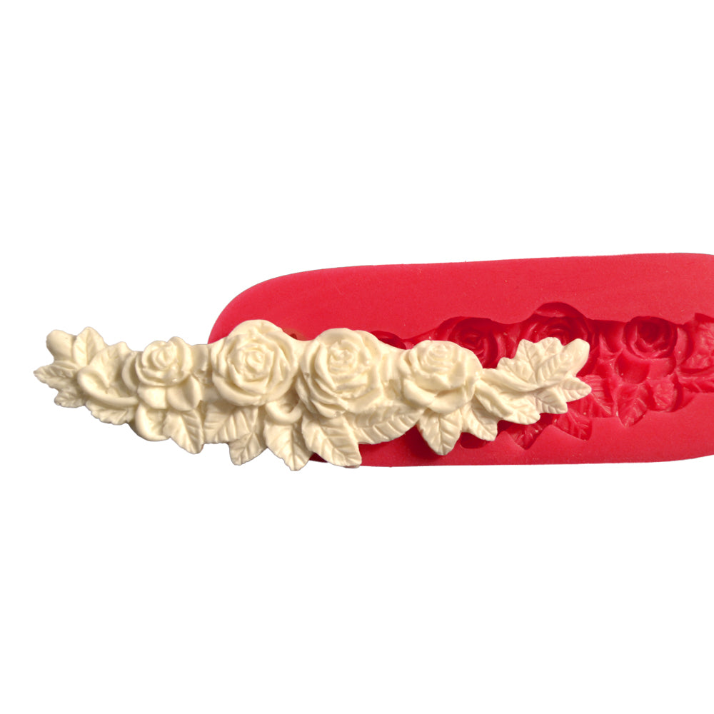 Moule en silicone — bordure 4 rose