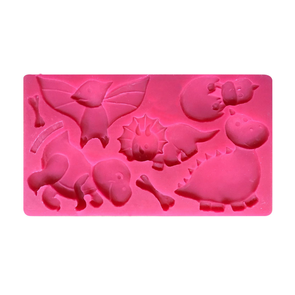 Moule en silicone — dinosaures