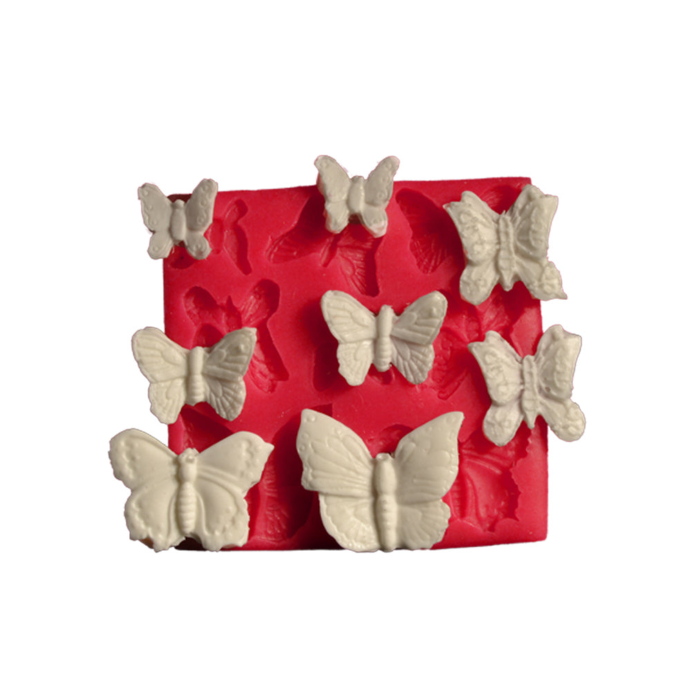 Moule en silicone — lot de 8 papillons
