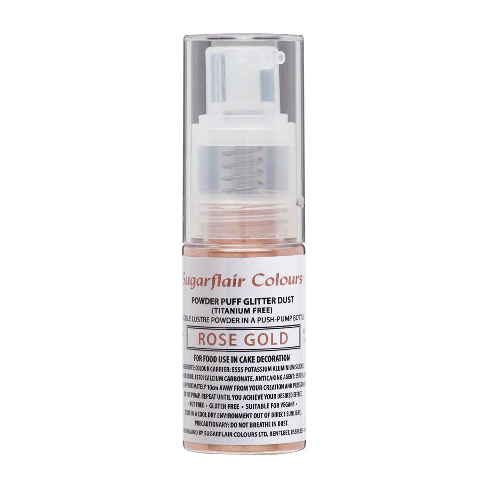 Spray pailleté Sugarflair — Rose Gold (10 g)